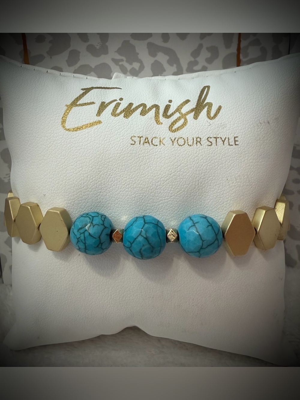 New ERIMISH Bracelet - Turquoise & Gold